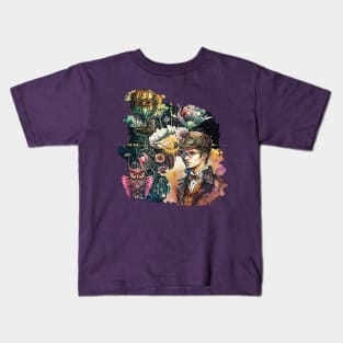 Steampunk Hero - A Collage Kids T-Shirt